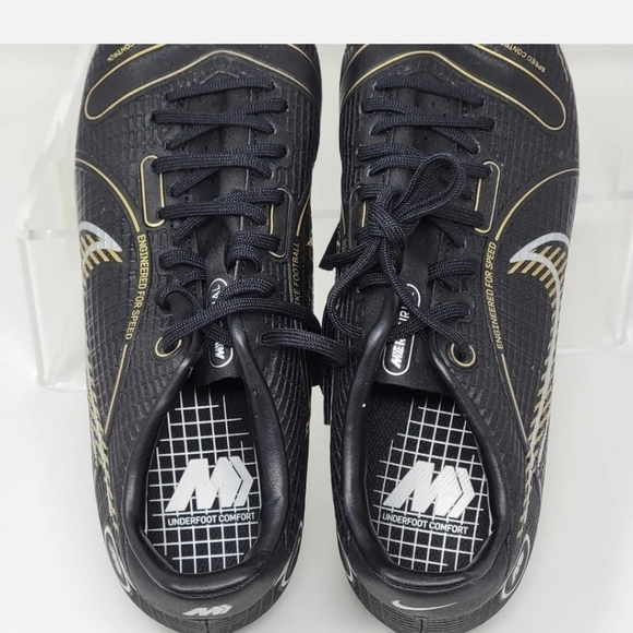 Nike Mercurial Vapor 14 Pro FG Black Gold Soccer Cleats Mens Sz Multi DJ2869-007